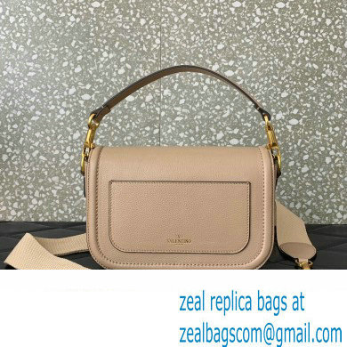 Valentino Alltime shoulder bag in grainy calfskin Nude 2024 - Click Image to Close