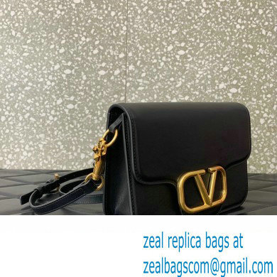Valentino Loco Shoulder Bag in calfskin Black 2024