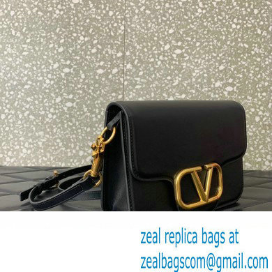 Valentino Loco Shoulder Bag in calfskin Black 2024 - Click Image to Close