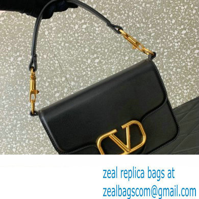 Valentino Loco Shoulder Bag in calfskin Black 2024 - Click Image to Close