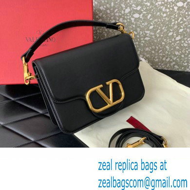 Valentino Loco Shoulder Bag in calfskin Black 2024