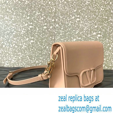 Valentino Loco Shoulder Bag in calfskin Nude 2024