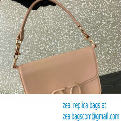 Valentino Loco Shoulder Bag in calfskin Nude 2024