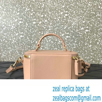 Valentino Mini Loco Handbag In Calfskin Leather Nude With Enamel Tone-On-Tone Vlogo Signature 202 - Click Image to Close