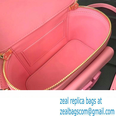 Valentino Mini Loco Handbag In Calfskin Leather Pink With Enamel Tone-On-Tone Vlogo Signature 2024 - Click Image to Close