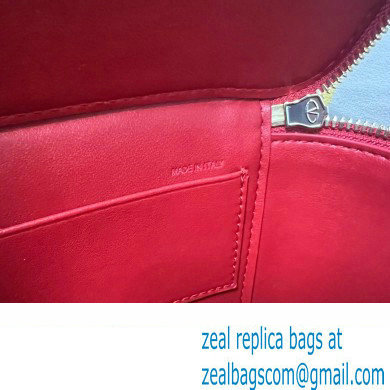 Valentino Mini Loco Handbag In Calfskin Leather Red With Enamel Tone-On-Tone Vlogo Signature 2024 - Click Image to Close