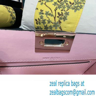 Valentino Rockstud Clutch Bag In Calfskin Pink 2024 - Click Image to Close