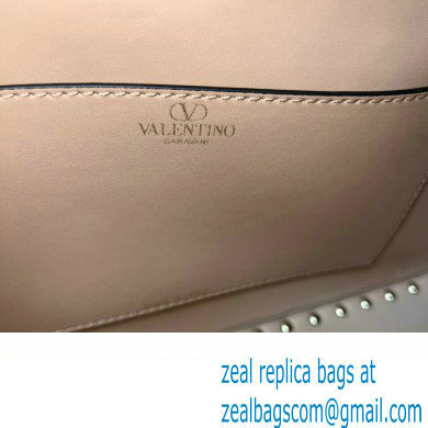 Valentino Rockstud E/W calfskin Large handbag Beige 2023