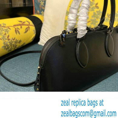 Valentino Rockstud E/W calfskin Large handbag Black 2023