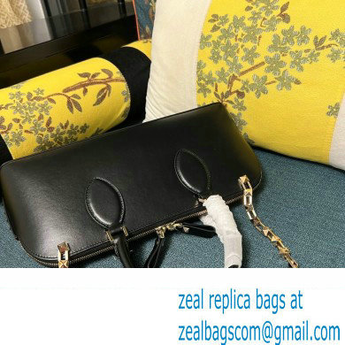 Valentino Rockstud E/W calfskin Large handbag Black/Gold 2023