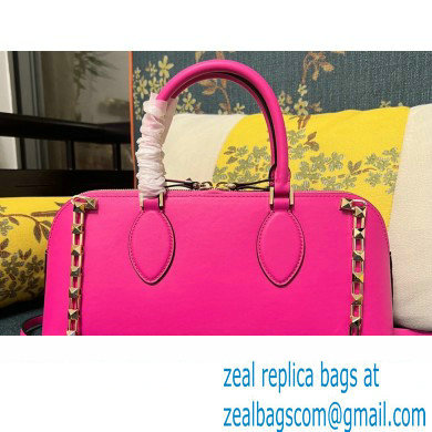 Valentino Rockstud E/W calfskin Large handbag Fuchsia 2023