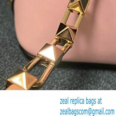 Valentino Rockstud E/W calfskin Large handbag Pink 2023 - Click Image to Close