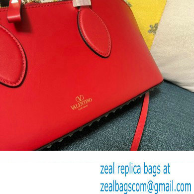 Valentino Rockstud E/W calfskin Large handbag Red 2023