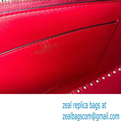 Valentino Rockstud E/W calfskin Large handbag Red 2023 - Click Image to Close