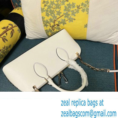 Valentino Rockstud E/W calfskin Large handbag White 2023 - Click Image to Close
