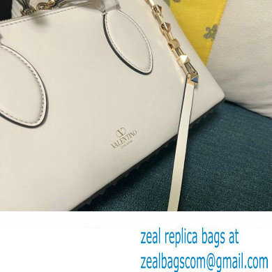 Valentino Rockstud E/W calfskin Large handbag White 2023