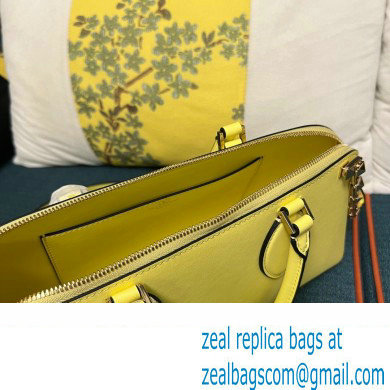 Valentino Rockstud E/W calfskin Large handbag Yellow 2023 - Click Image to Close