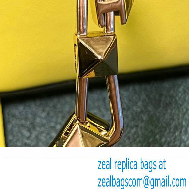 Valentino Rockstud E/W calfskin Large handbag Yellow 2023