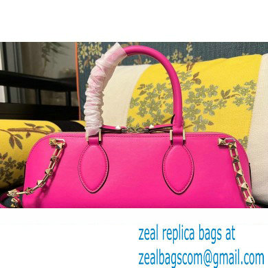Valentino Rockstud E/W calfskin Small handbag Fuchsia 2023