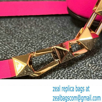 Valentino Rockstud E/W calfskin Small handbag Fuchsia 2023