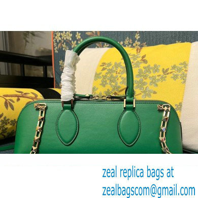 Valentino Rockstud E/W calfskin Small handbag Green 2023