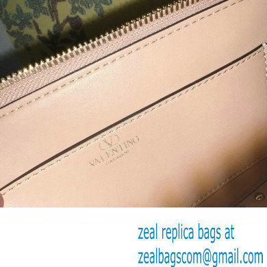 Valentino Rockstud E/W calfskin Small handbag Nude 2023 - Click Image to Close