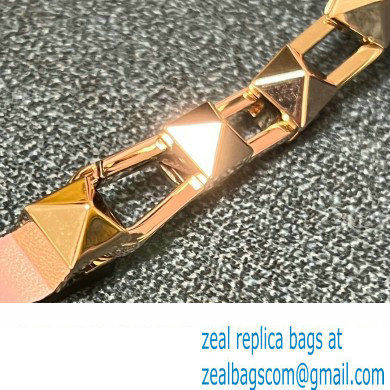 Valentino Rockstud E/W calfskin Small handbag Pink 2023 - Click Image to Close