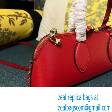 Valentino Rockstud E/W calfskin Small handbag Red 2023