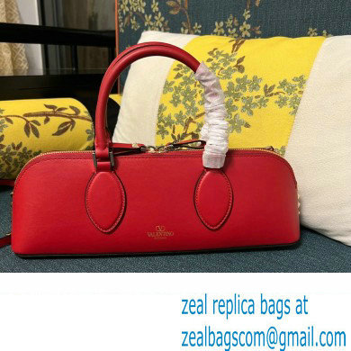 Valentino Rockstud E/W calfskin Small handbag Red 2023