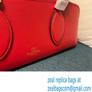 Valentino Rockstud E/W calfskin Small handbag Red 2023