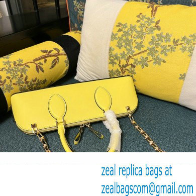 Valentino Rockstud E/W calfskin Small handbag Yellow 2023 - Click Image to Close