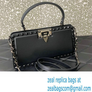 Valentino Rockstud Handbag In Calfskin Black 2024 - Click Image to Close