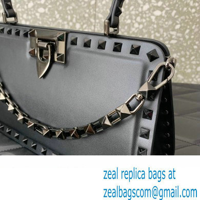 Valentino Rockstud Handbag In Calfskin Black 2024 - Click Image to Close