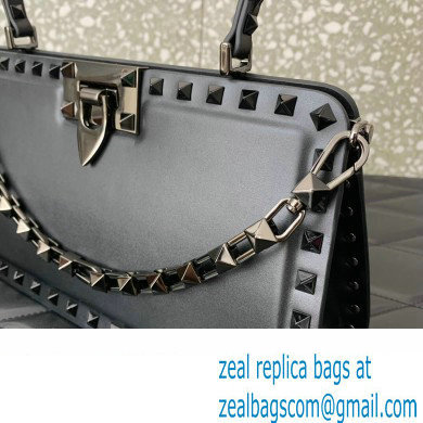 Valentino Rockstud Handbag In Calfskin Black 2024