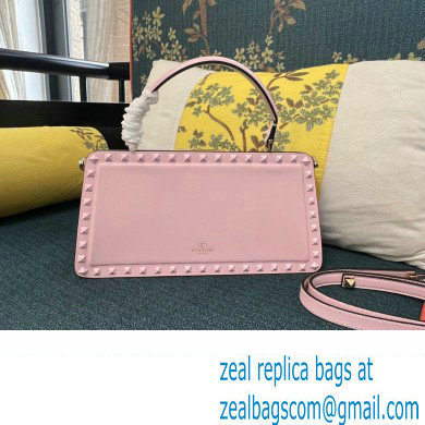 Valentino Rockstud Handbag In Calfskin Pink 2024