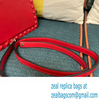 Valentino Rockstud Handbag In Calfskin Red 2024 - Click Image to Close
