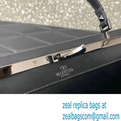 Valentino Rockstud Handbag In Padded Nappa Black 2024