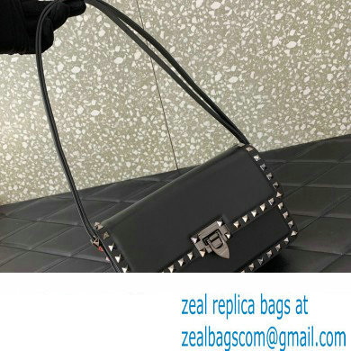 Valentino Rockstud23 Shoulder Bag In Smooth Calfskin 0240 Black 2023