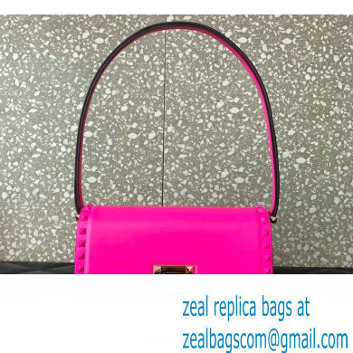 Valentino Rockstud23 Shoulder Bag In Smooth Calfskin 0240 Fuchsia 2023