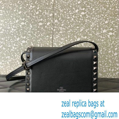 Valentino Rockstud23 Small Shoulder Bag In Smooth Calfskin 0242 Black 2023