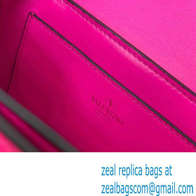 Valentino Rockstud23 Small Shoulder Bag In Smooth Calfskin 0242 Fuchsia 2023