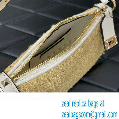 Valentino Small Rockstud Boucle Crossbody Bag 2023