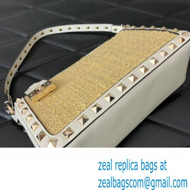 Valentino Small Rockstud Boucle Crossbody Bag 2023