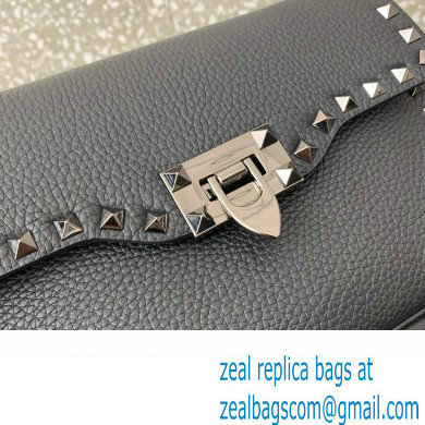 Valentino Small Rockstud Crossbody Bag in Grainy Calfskin Black 2024 - Click Image to Close