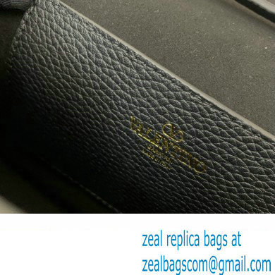 Valentino Small Rockstud Crossbody Bag in Grainy Calfskin Black/Gold 2024 - Click Image to Close