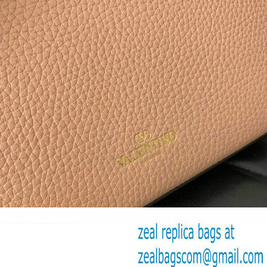 Valentino Small Rockstud Crossbody Bag in Grainy Calfskin Nude Pink 2024 - Click Image to Close