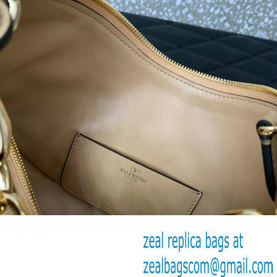 Valentino Small Vlogo Moon Hobo Bag In Leather Beige With Chain 2023 - Click Image to Close