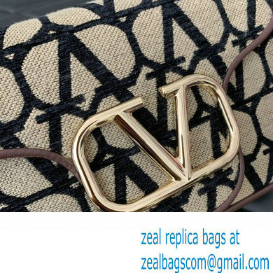 Valentino Toile Iconographe VLogo Signature Small Hobo Bag Black 2024
