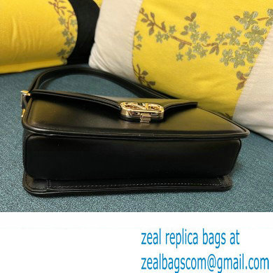Valentino shoulder Letter Large Bag in smooth calfskin Black 2023 - Click Image to Close
