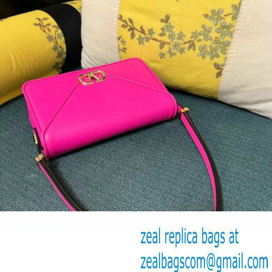 Valentino shoulder Letter Large Bag in smooth calfskin Fuchsia 2023 - Click Image to Close